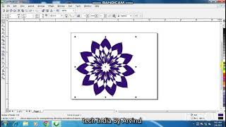 rangoli design in corel draw। this vedio for beginers। screenshot 5