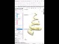 Variable Cross Section Spring in SolidWorks | Lofted Boss Centerline #shorts