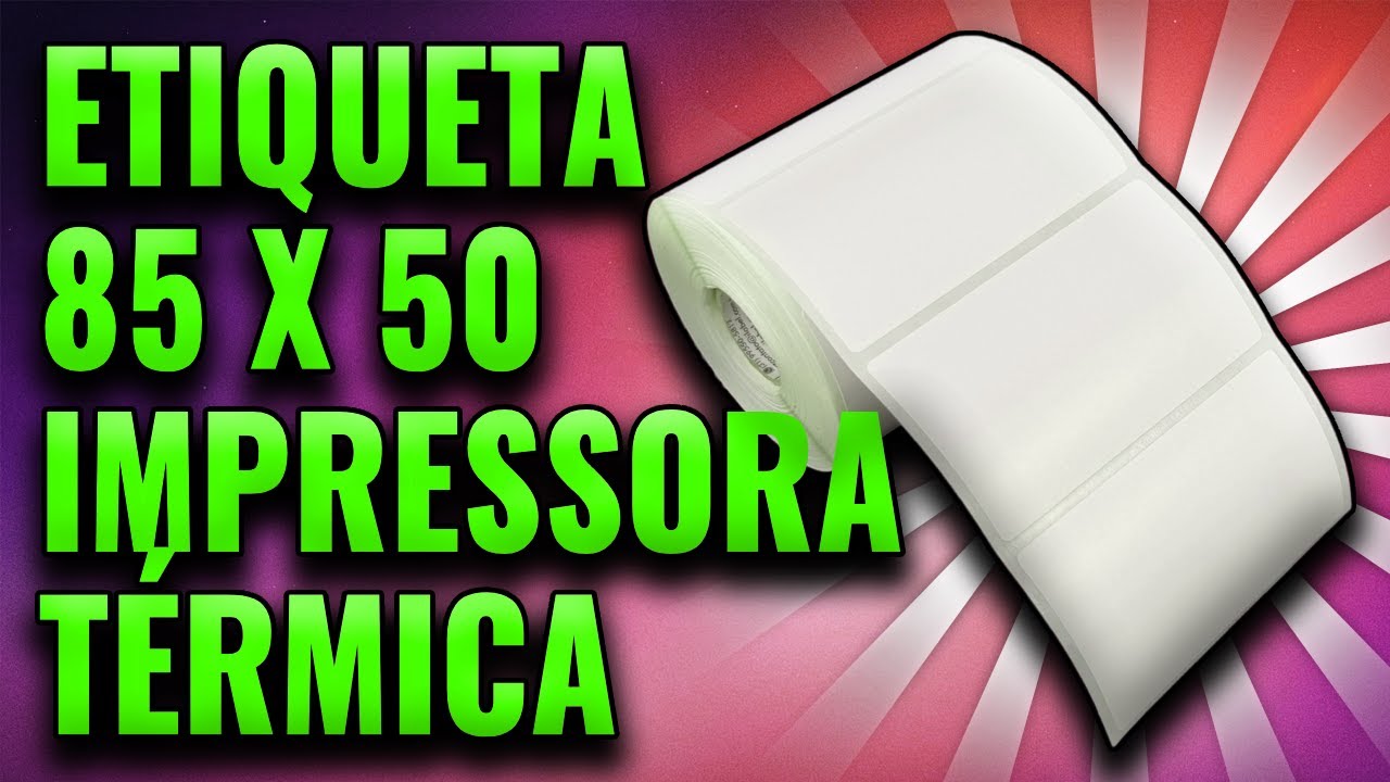 Etiqueta adesiva 85x50mm 8,5x5cm BOPP p/ Zebra Argox Elgin - Rolo