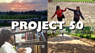 change your life in 50 days 📝🤍|Project 50 diaries