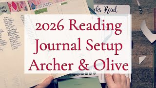 SIMPLE 2026 READING JOURNAL SETUP || ARCHER & OLIVE B5