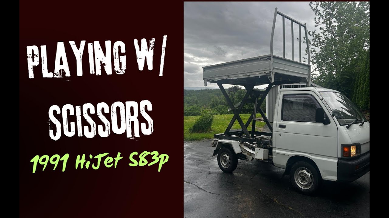 1991 HiJet Scissor Lift Kei Truck Tour - YouTube