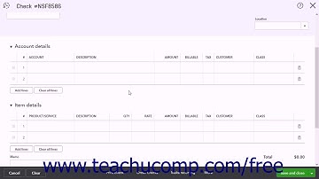 QuickBooks Online Plus 2017 Tutorial Writing a Check for Inventory Items Intuit Training