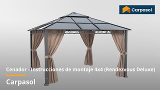Cenador - Instrucciones De Montaje 4X4 Rendezvous Deluxe Carpasol