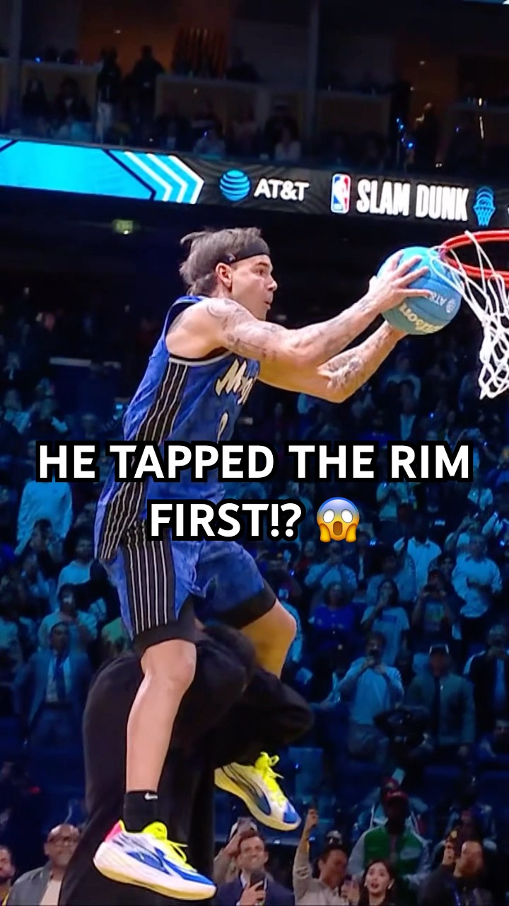 Mac McClung jumps over Evan Mobley and then taps the rim first for 50! ?