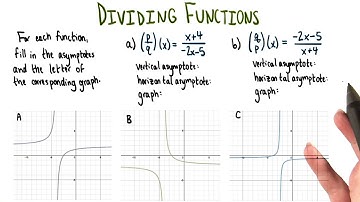 Asymptotes and Graphs - College Algebra