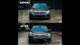 REVERSE AGING   W222 S-Class 2014-18 → 2020 S63 AMG  Complete Facelift Kit by MxsMotosport 🏁