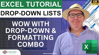 Excel Tutorial: How to combine drop down lists with conditional formatting