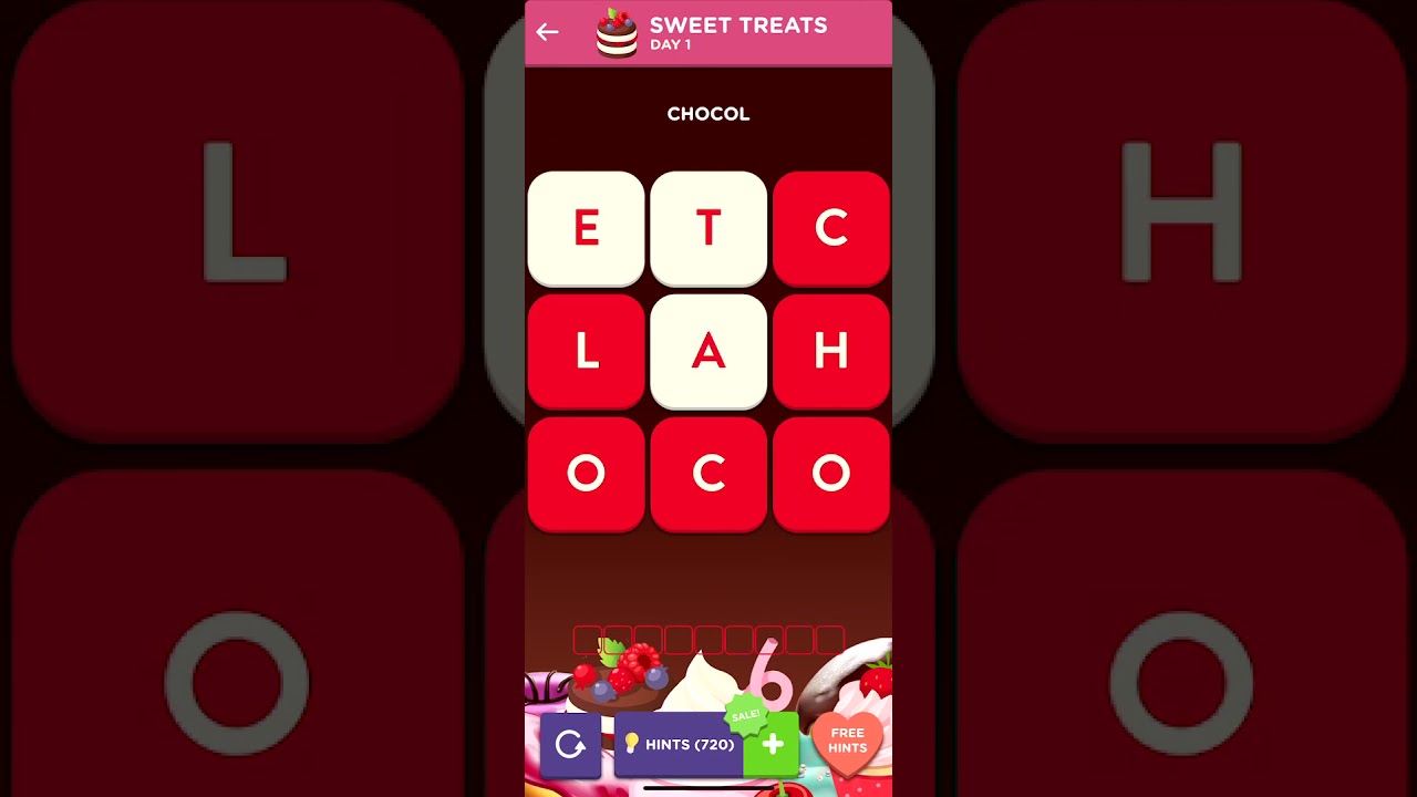 🍬 WordBrain 2 Sweet Treats 2025 Day 1 Answers🍭