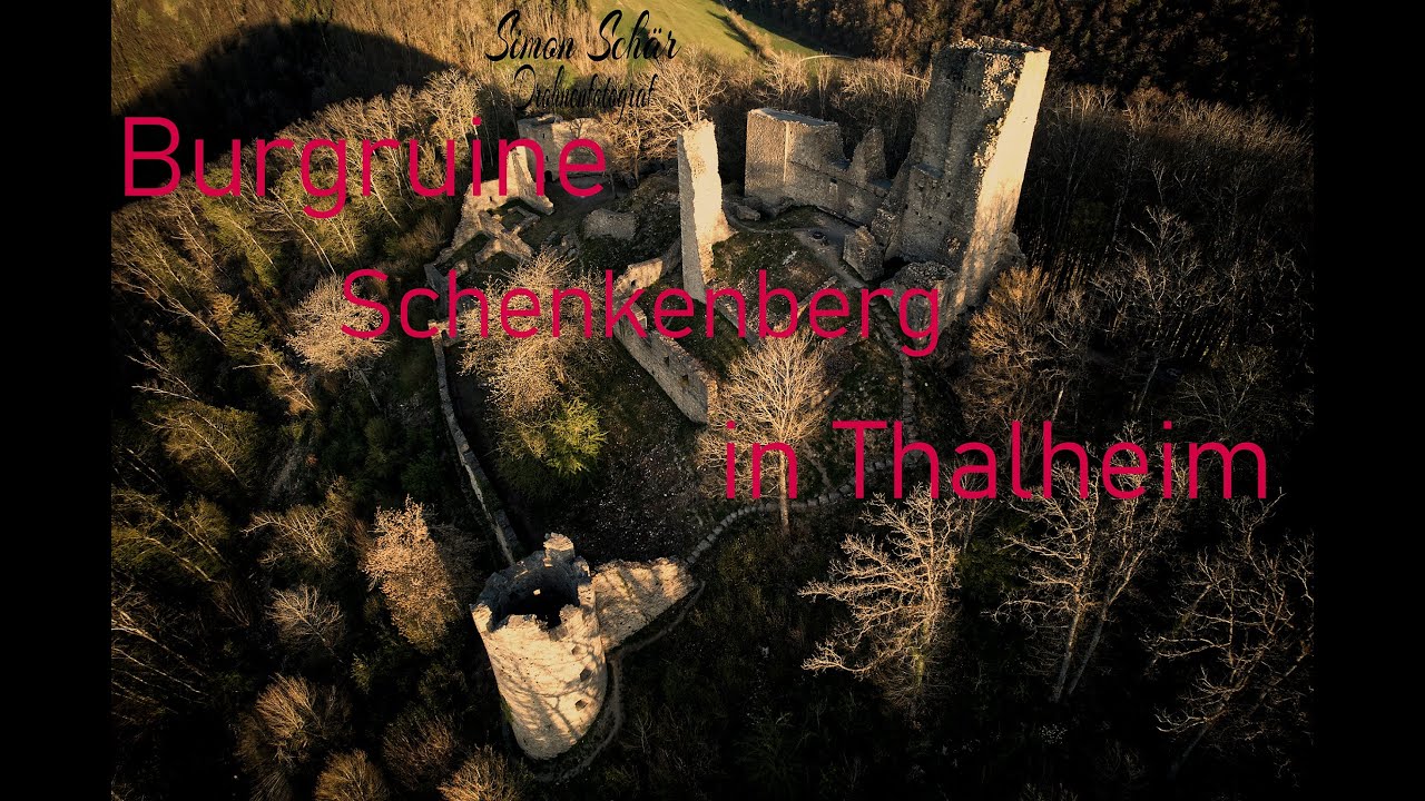 Burgruine(Castle) Schenkenberg in Thalheim Schweiz//Switzerland in 4k mit der Dji Air 2s