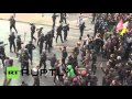 Germany: Police use water cannon against HoGeSa counter-demo in Cologne
