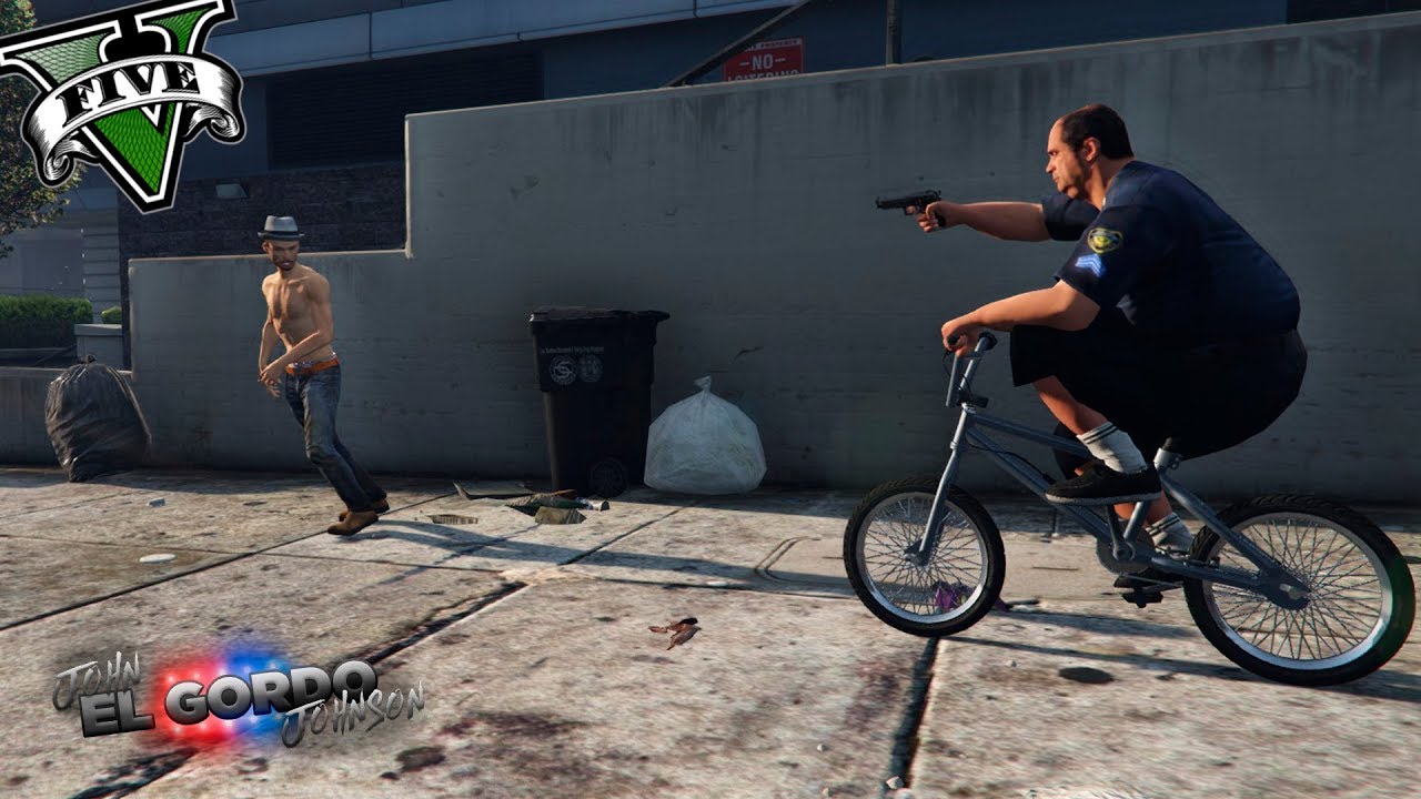 GTA V POLICIA MOD - EL GORDO POLICIA MAS PATOSO DEL MUNDO !! - ElChurches funny moments in soccer