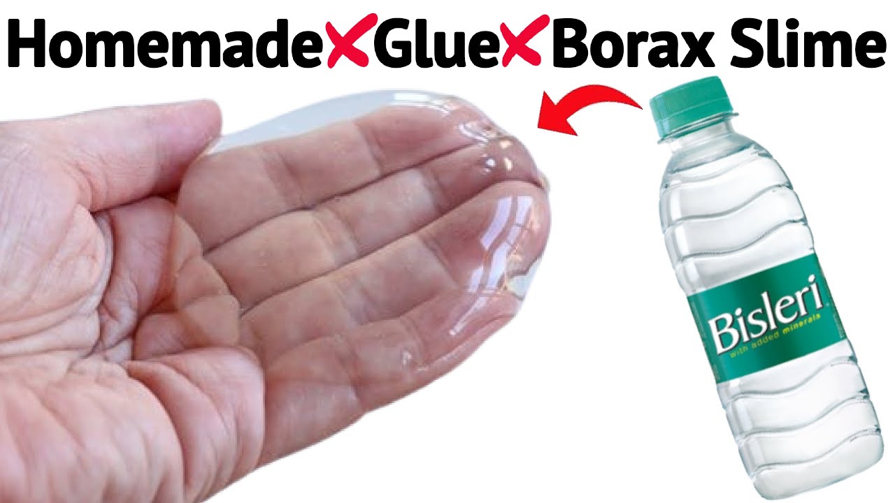 How to make Water and Sugar Slime at home Without Glue Borax/Making Water Slime easy/Satisfying/Asmr