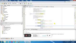 Java Program to make use of Keyboard Events