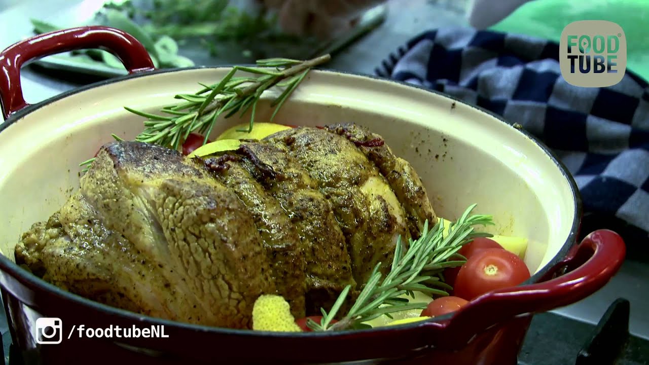 Varkensfiletrollade braiseren