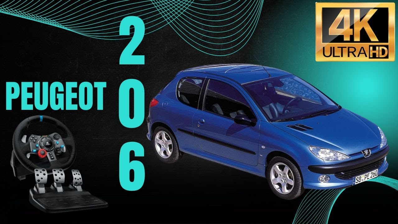 2007 Peugeot 206 - BeamNG Drive Gameplay  Logitech G29 -4K