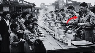 Japanese Civilians Shocked as American Soldiers Shared Food with Their Children| Forgotten WW2 Tales