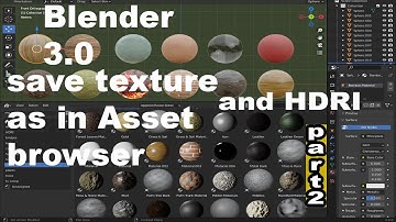 how to Save texture and HDRI as your asset in blender 3.0 asset browser part 2