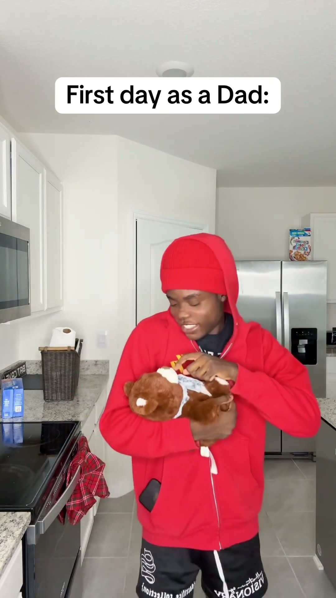 First day as a dad ?