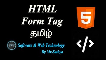 Form Tag Using HTML in Tamil