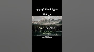 تلاوة خاشعة للقرأن الكريم للسورة الكريمة {سورة القلم }