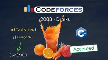Codeforces 200B - Drinks | Detailed C++ Solution | TheCoDeveloper