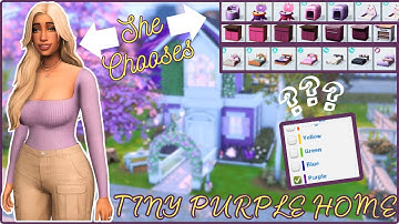 Building a TINY HOME in The Sims BUT MY SIM CHOOSES the items!