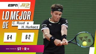 ¡CASPER RUUD DERROTÓ SIN PROBLEMAS A HURKACZ Y AVANZÓ EN MONTE-CARLO! | RESUMEN