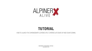ALPINA WATCHES TUTORIALS ¦ ALPINERX ALIVE - HOW TO LAUNCH THE CHRONOGRAPH CHRONO SPLIT CHRONO LAP...