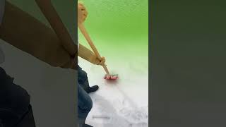 Harvesting Salt From a Giant Green Mirror! #howitsmade #amazingnature #viralshorts