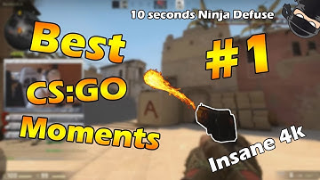 MIMI INSANE 4K JUAN DEAGS! AMAZING 10 SECONDS NINJA DEFUSE! | Best CS:GO Moments #1