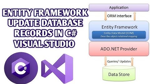 Entity Framework - How to Update Database Records in C# Visual Studio using Entity FrameWork