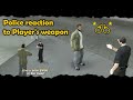 GTA San Andreas Police reaction to Player&#39;s weapon mod