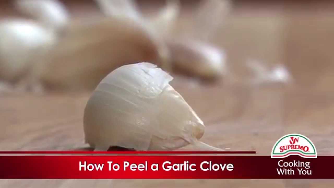 How to peel garlic clove YouTube