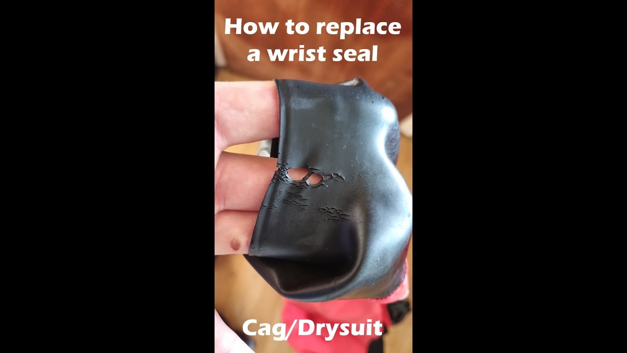 How to replace a wrist seal on a cag or drysuit.
