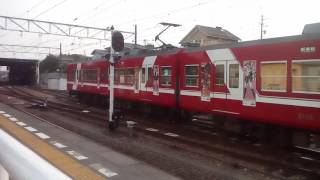 遠鉄電車1007F+2006F 西鹿島駅2番線へ入る
