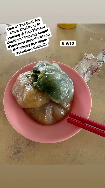 One Of The Best Teo Chew Chai Koay In Penang @ Tian Tian Lai Kopitiam #teochewfood #shorts #short