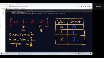 Leetcode 904. Fruit Into Baskets. Sliding Window. Python.