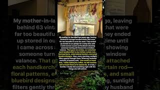 Turning Vintage Handkerchiefs into a Memory-Filled Curtain
