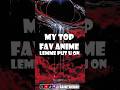 MY TOP FAV ANIME🤩What’s yours?