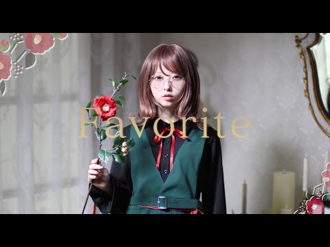 廃校の椿ステンドグラス制服風ワンピース【Favorite】