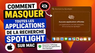 Comment masquer des applications de la recherche Spotlight sur Mac