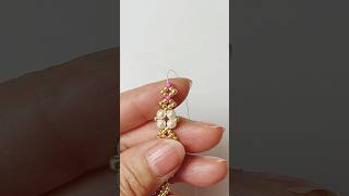 4mmパールと丸小ビーズで作るアクセサリー/accessories made with 4mm pearls and seed beads 11/0