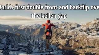 Worlds first double front and backflip over the Kellen gap|Mx Vs Atv Legends