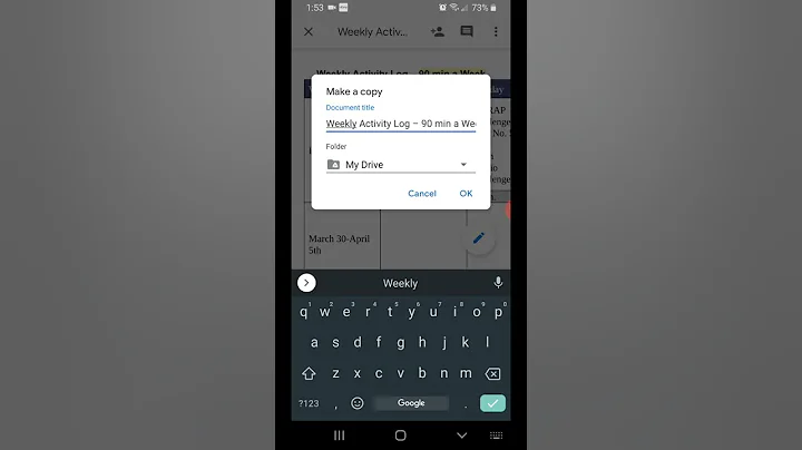 Mobile - How to Make a Copy of a Google Doc