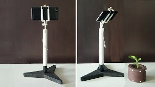 Homemade Tripod Stand for Mobile to Record DIY Videos Easily