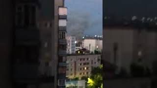 Пожар в районе вокзала в Кирове 9 июля 2021 года