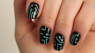 nail board futuristic circuit