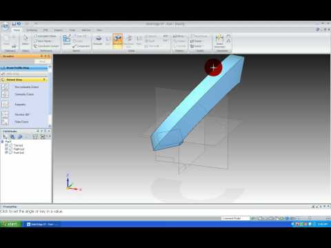 Solid Edge Tutorial Revolve Around Axis