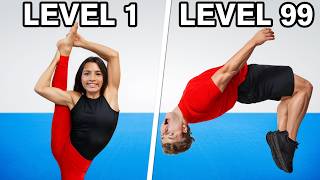 Level 1 to 100 Impossible Gymnastics Skills
